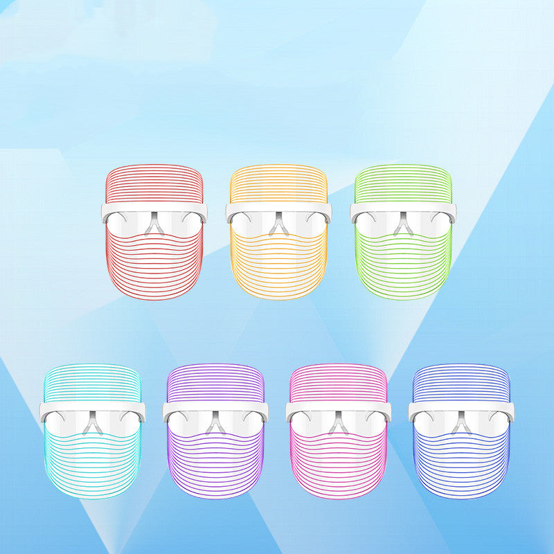 LED Mask with 7 Light Colors | Evening Skin Rejuvenation Routine